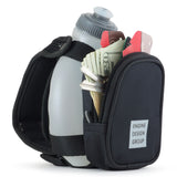 NGN Sport® - Running Water Bottle Handheld | Hydration Bottle & Pack with Zippered Pocket - 10 oz | Black (2-Pack)
