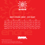 eNGNe Men's Cycling Jersey | Fitted Comfort | Three Rear Pocket | Bike Shirt | Quick Dry Cycling Shirt Top