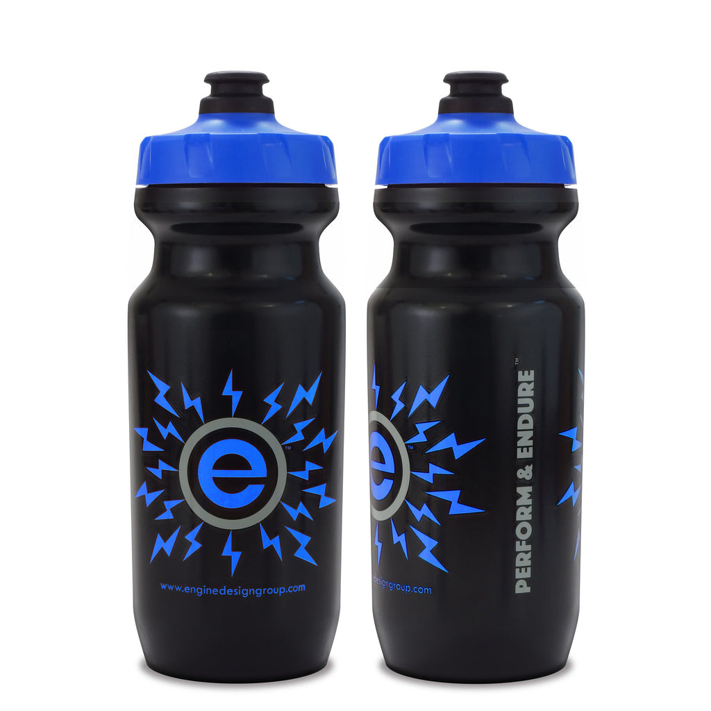 NGN Sport – High Performance Bike Water Bottles – 21 oz | Black & Blue (2-Pack)