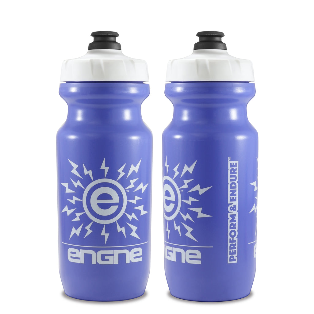 NGN Sport – High Performance Bike Water Bottles – 21 oz | Medium Purple & White  (2-Pack) (2-Pack)