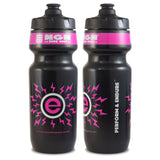 NGN Sport – High Performance Bike Water Bottles – 24 oz | Black & Fluoro Plasma Pink (2-Pack)