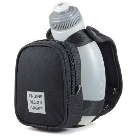 NGN Sport® - Running Water Bottle Handheld | Hydration Bottle & Pack with Zippered Pocket - 10 oz