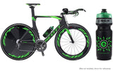 NGN Sport – High Performance Bike Water Bottles – 24 oz | Black & Green (2-Pack)