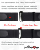 HRM Soft Strap | Universal Replacement for Mo-Fit, Most Garmin, & Select/ Legacy Polar & Wahoo HRM Transmitters | Orange (M-XXL)