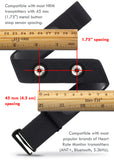 HRM Soft Strap | Universal Replacement for Mo-Fit, Most Garmin, & Select/ Legacy Polar & Wahoo HRM Transmitters | Orange (M-XXL)