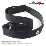 HRM Soft Strap | Universal Replacement for Mo-Fit, Most Garmin, & Select/ Legacy Polar & Wahoo HRM Transmitters | Orange (M-XXL)