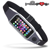 Mo-Fit® Waist Pack / Running Belt for iPhone, Android and most Smartphones | Steel Gray