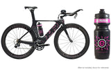 NGN Sport – High Performance Bike Water Bottles – 24 oz | Black & Fluoro Plasma Pink (2-Pack)
