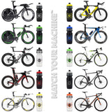 NGN Sport – High Performance Bike Water Bottles – 24 oz | Clear & Orange (2-Pack)