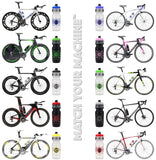 NGN Sport – High Performance Bike Water Bottles – 24 oz | Clear & Blue (2-Pack)