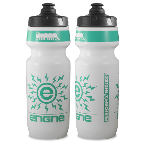 NGN Sport – High Performance Bike Water Bottles – 24 oz | White/Pastel Aqua (2-Pack)