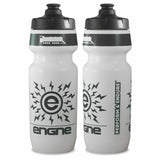 NGN Sport – High Performance Bike Water Bottles – 24 oz | White/Charcoal Gray (2-Pack)