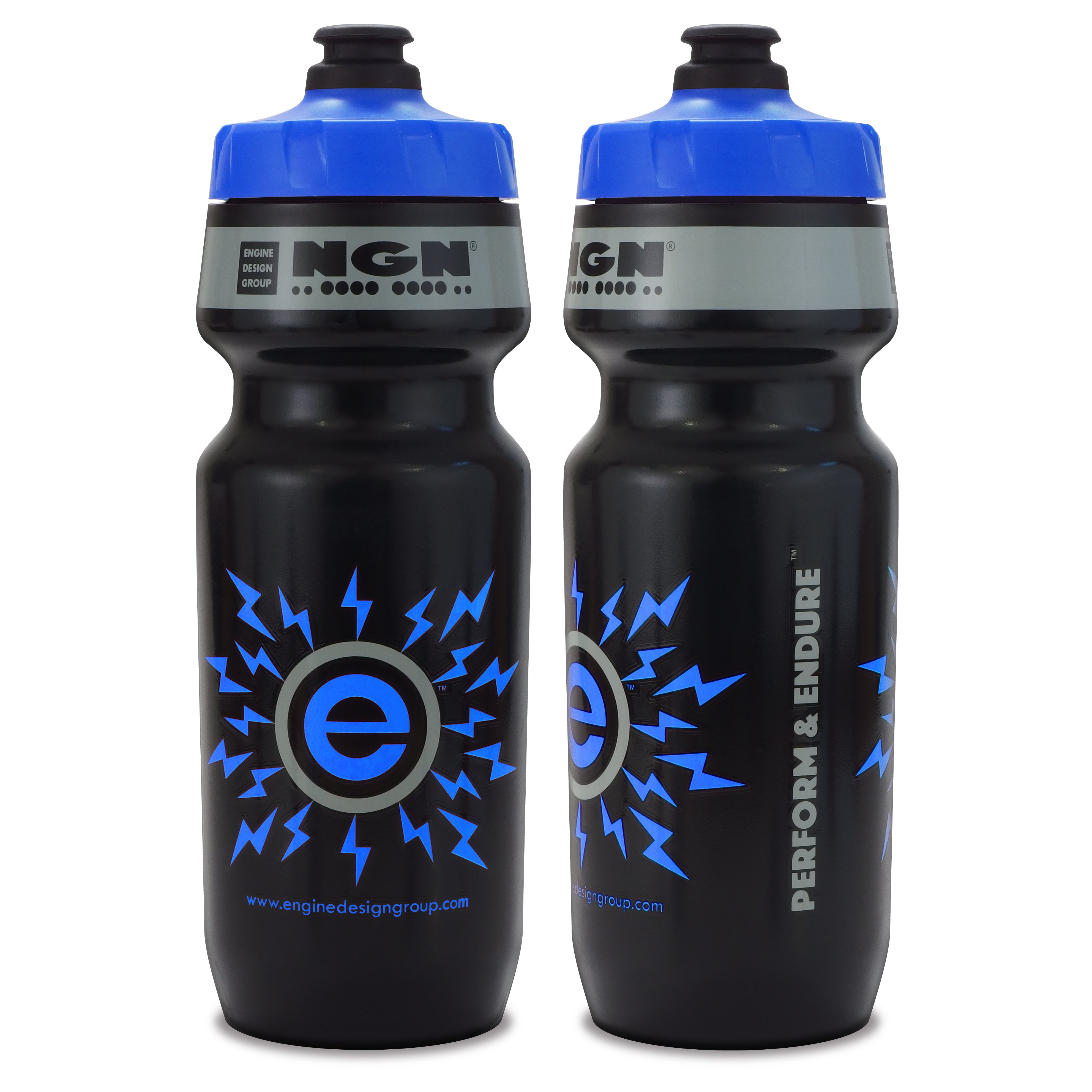 NGN Sport High Performance Bike Water Bottles 24 oz Black
