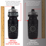 NGN Sport – High Performance Bike Water Bottles – 24 oz | White/Pastel Purple (2-Pack)