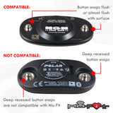 HRM Soft Strap | Universal Replacement for Mo-Fit, Most Garmin, & Select/ Legacy Polar & Wahoo HRM Transmitters | Black