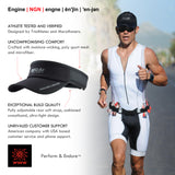 Ultra-light Sport Mesh Running Visor for Men & Women | Triathlon Visor | Run Sun Visor  | Also for Golf, Tennis & Performance Sports - Black