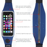 Mo-Fit® Waist Pack / Running Belt for iPhone, Android and most Smartphones | Racing Red