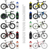 NGN Sport – High Performance Bike Water Bottles – 21 oz | Clear & Orange (2-Pack)